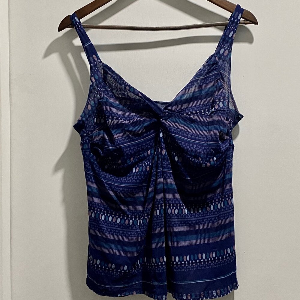 Y2K Sheer Mesh Knot Babydoll Empire Fairy Whimsigoth Romantic Camisole Top M